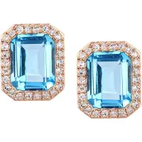 Diamant L'Eternel Pendientes azul