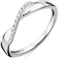 Diamant L'Eternel Anillo 'Ring aus 375 Weißgold mit Diamant' plata