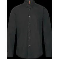BOSS para hombre. 50518304 Camisa Relegant negro (S), Casual, Fiesta, Algodón, Clásico, Manga larga, outlet 2026.