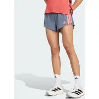 Adidas adidasPantalón corto de running con bolsillos para gel Adizero XL 10 CM Grey / Solar Turbo Mujer