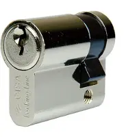 Cisa Cilindro De Perfil 88550 Con 5 Llaves Cortas 30x10 Mm