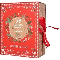 Home Deco Factory Calendario de Adviento - 24 velas perfumadas - - Marrón rojo