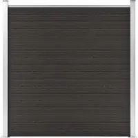 vidaXL , panel para valla de composite de madera (WPC), 180 x 186 cm, color