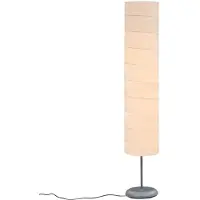 vidaXL Lámpara de pie , 121 cm, blanca, casquillo E27