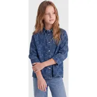 ONLY GIRLS Blusa 'KOGGrace' azul / azul denim