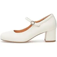 Woden Cathy Mary Jane Whisper White Talla: 41 | Pumps Outlet | Mujer | Blanco