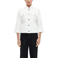 s.Oliver Jackets Indoor White Talla: 36 | Chaquetas Vaqueras Outlet | Mujer | Blanco