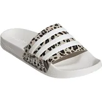 Adidas Zapatos abiertos 'Adilette Shower' beige / negro / blanco