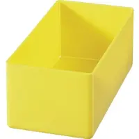 Hünersdorff 622200, Caja de almacenamiento, Amarilla, Rectangular, Poliestireno, Unicolor, 54 mm