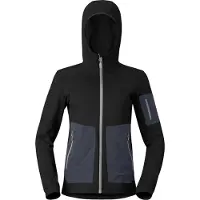 Norrøna - Ropa de senderismo mujer - Falketind Warm2 Stretch Hood W Caviar Black para Mujer - Talla S - Negro