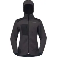 Norrøna - Forros polares mujer - Trollveggen Warm3 Zip Hood W Phantom para Mujer - Talla S - Negro