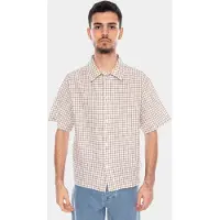 Edwin Camisa manga corta Zed Shirt SS hombre - Marrón - EU XL