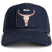 GOORIN BROS. Gorra 'Gorra goorin bros vaquera mojada calavera denim dead trucker cap' azul oscuro