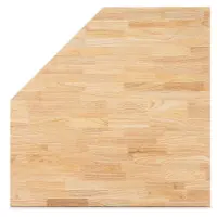 HBM 87 cm Encimera de esquina de madera maciza para mobiliario de taller