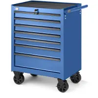 HBM Carro de herramientas de 7 cajones, azul