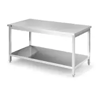 HBM Banco de Trabajo Acero Inoxidable 150 cm