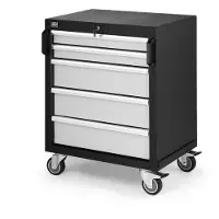 HBM Carro de herramientas profesional de 5 cajones para mobiliario de taller