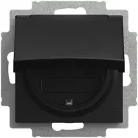 Busch-Jaeger Enchufe SCHUKO de con tapa abatible, grado de protección IP44, sistema de seguridad Safety+, línea Busch-balance SI, 1 unidad.