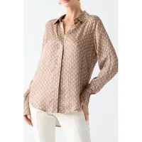 Guess Marciano GUESS New Melissa Shirt Monogram Combo Velve Talla: 42 | Manga Larga Outlet | Mujer