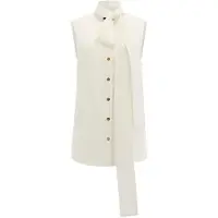 Guess Marciano GUESS Etta Bow Sl Shirt White Peaks Talla: 42 | Blusas Outlet | Mujer | Blanco