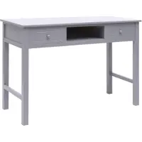 vidaXL Escritorio gris , 110 x 45 x 76 cm, madera