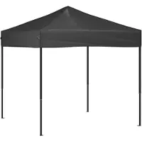 vidaXL Tienda de campaña plegable para fiestas, color antracita, 2x2 metros