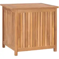 vidaXL Caja para jardín de 60x50x58 cm, madera maciza de teca