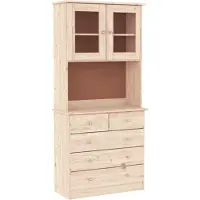 vidaXL Mueble alto ALTA, 77x35x165 cm, madera maciza de pino