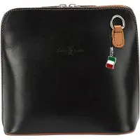 DrachenLeder Bolso de hombro negro
