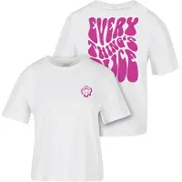Mister tee Camiseta 'Everything's Nice' rosa / blanco