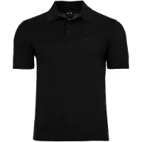 Armani Exchange para hombre. 8NZF5DZM3JZ1200 Polo de Punto negro (L), Casual, Algodón, Manga corta, outlet 2026.