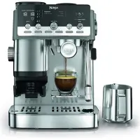 Ninja Cafetera expresso Luxe Café Mini Plus, 2 funciones en Plateado | ES352EU | de SharkNinja