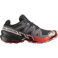 Salomon - Zapatillas de trail - Speedcross 6 GTX Black/Fird/Almilk - Talla 40 2/3 - Negro