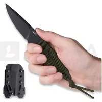 Acta Non Verba Cuchillo P100 - Sleipner Cerakote - Paracord, verde olivo