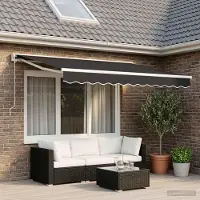 Prolenta Maison Exclusive - Lona de repuesto para toldo de 3 x 2 metros, color antracita, fabricada en poliéster