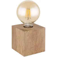 Globo Lámpara de mesa , modelo Erna, color marrón, 10 x 10 cm, casquillo E27, máximo 60 W