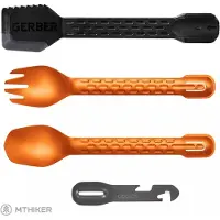 Gerber ComplEAT Cook, Eat, Clean-tool 13658167162 Burnt Orange, juego de cubiertos para exteriores multifuncional