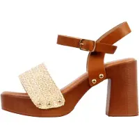 Joia Sandalias 'Sandalen mit Absatz und Riemchen' beige
