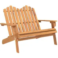 vidaXL : Banco de jardín tipo Adirondack de 126 cm, fabricado en madera de acacia maciza