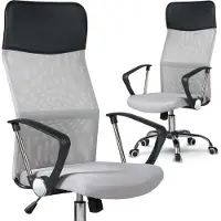 Sofotel 2106 Silla de oficina Sydney, de malla, gris claro