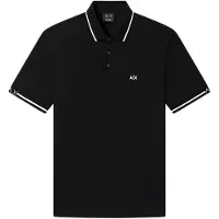 Armani Exchange para hombre. XM002356AF13026UC001 Polo Refined negro (S), Casual, Algodón, Manga corta, outlet 2026.
