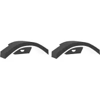 vidaXL : Juego de 2 apliques LED para exteriores con sensor, color negro, fabricados en aluminio fundido
