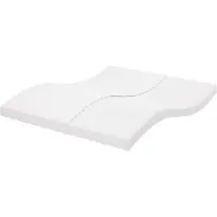 vidaXL Colchón de espuma blanco, 160x210 cm, 7 zonas, firmeza 20 ILD