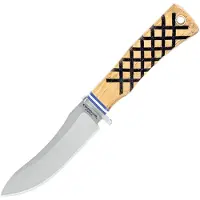 Condor Woodspirit Tracker CTK827-1.1SK, Blasted Satin Sandvik 14C28N, American Hickory, cuchillo fijo, diseño de Jason Breeden