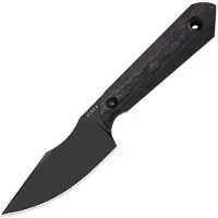 Kizer Cutlery Cuchillo Mini Harpoon S45VN, Fat Carbon, Black DLC