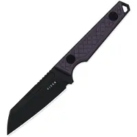 Kizer Cutlery Vanguard Phasmids 1079A1 Black AEB-L, Purple G10, cuchillo fijo, diseño de Johan Jordaan
