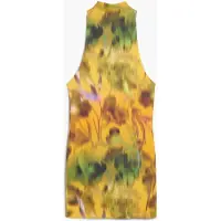 Desigual , Vestido corto difuminado, Poliamida, Amarillo, S