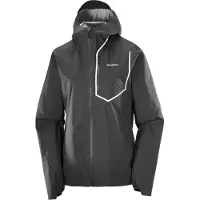 Salomon - Ropa trail running mujer - Bonatti Pro Jkt W Deep Black para Mujer - Talla L - Negro