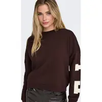 ONLY Sudadera rojo vino / blanco