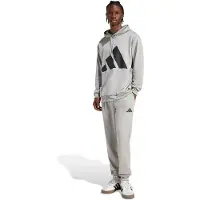 Adidas Chándal 'BIG LOGO HOODED' gris / negro